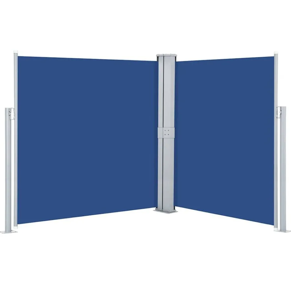 Pelouses & Jardins-vidaXL Auvent latéral rétractable 140 x 600 cm Bleu