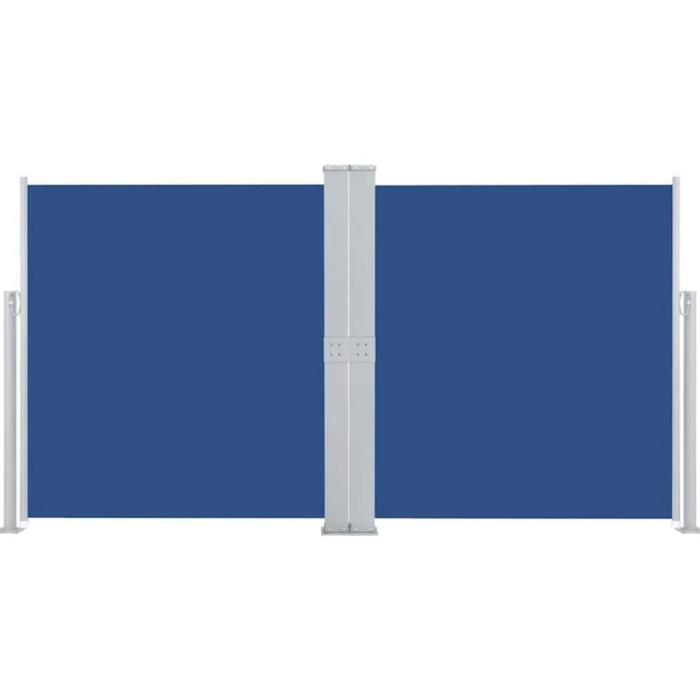 Pelouses & Jardins-vidaXL Auvent latéral rétractable 140 x 600 cm Bleu