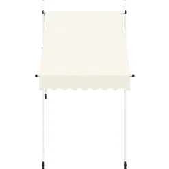 vidaXL Auvent manuel rétractable 150 cm Crème