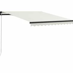 vidaXL Auvent manuel rétractable 300x250 cm Crème