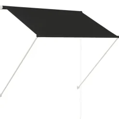 Pelouses & Jardins-vidaXL Auvent rétractable 150x150 cm Anthracite
