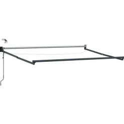 vidaXL Auvent rétractable électrique Gris clair 3 x 2,5 m