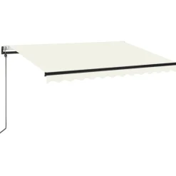 vidaXL Auvent rétractable automatique 350x250 cm Crème
