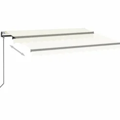 vidaXL Auvent rétractable automatique 350x250 cm Crème
