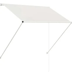 vidaXL Auvent rétractable 150x150 cm Crème
