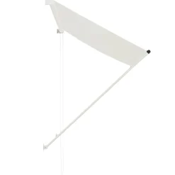 vidaXL Auvent rétractable 150x150 cm Crème