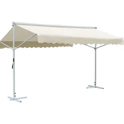 vidaXL Auvent sur pied 4x3 m Crème