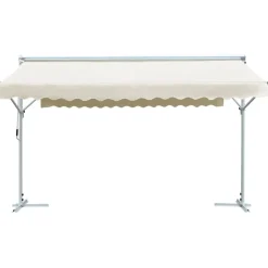 vidaXL Auvent sur pied 4x3 m Crème