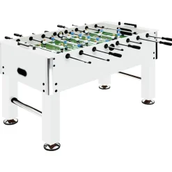 Jeux D'Intérieur-vidaXL Baby-foot Acier 60 kg 140x74,5x87,5 cm Blanc