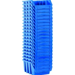 Accessoires De Quincaillerie-vidaXL Bacs de rangement empilables 20 pcs bleu plastique