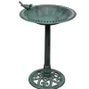Décorations-vidaXL Bain pour oiseaux avec oiseau décoratif