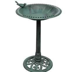 Décorations-vidaXL Bain pour oiseaux avec oiseau décoratif
