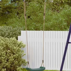 Jeux De Plein Air-vidaXL Balançoire d'extérieur d'enfants simple et corde réglable Vert