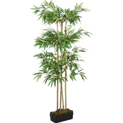 Décorations-vidaXL Bambou artificiel 760 feuilles 120 cm vert