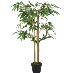 Décorations-vidaXL Bambou artificiel 380 feuilles 80 cm vert