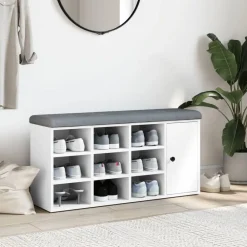 vidaXL Banc à chaussures 102x32x50 cm bois d'ingénierie