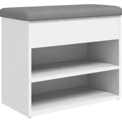 vidaXL Banc à chaussures 62x32x50 cm Bois d'ingénierie