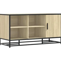 Bancs-vidaXL Banc à chaussures chêne sonoma bois d'ingénierie et métal Ch&ecirc;ne sonoma
