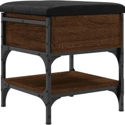 vidaXL Banc à chaussures chêne marron 42x42x45 cm bois d'ingénierie