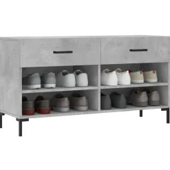 vidaXL Banc à chaussures 102x35x55 cm bois d'ingénierie