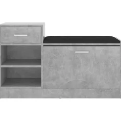 vidaXL Banc à chaussures 94,5x31x57 cm Aggloméré