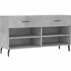 vidaXL Banc à chaussures 102x35x55 cm bois d'ingénierie