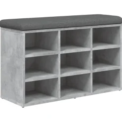 vidaXL Banc à chaussures 82x32x50 cm bois d'ingénierie