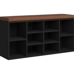 vidaXL Banc à chaussures 103x30x48 cm Bois d'ingénierie