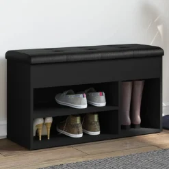 vidaXL Banc à chaussures 82x32x45,5 cm bois d'ingénierie