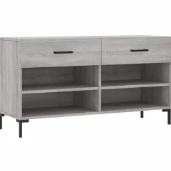 vidaXL Banc à chaussures 102x35x55 cm bois d'ingénierie