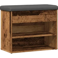 vidaXL Banc à chaussures 62x32x50 cm bois d'ingénierie