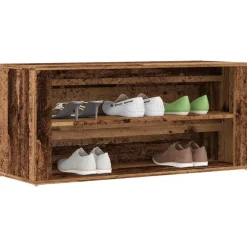 vidaXL Banc à chaussures 100x35x45 cm bois d'ingénierie