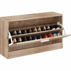 Produits Ménagers-vidaXL Banc à chaussures 80x24x45 cm Chêne Ch&ecirc;ne