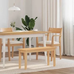 Bancs-vidaXL Banc 90 cm bois massif caoutchouc Naturel