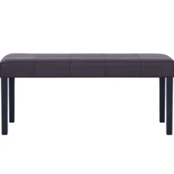 vidaXL Banc 106 cm Marron Similicuir