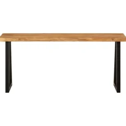 vidaXL Banc avec bord vivant 105 cm bois d'acacia massif