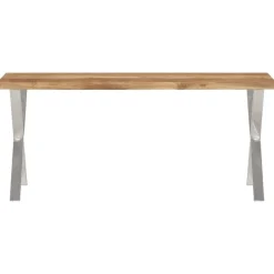 vidaXL Banc avec bord vivant 105 cm bois d'acacia massif