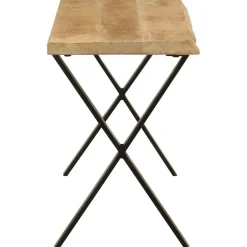 Bancs-vidaXL Banc avec bord vivant 105 cm bois de manguier massif Noir