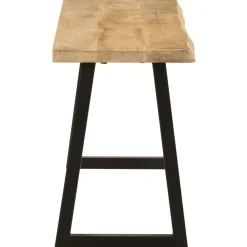 Bancs-vidaXL Banc avec bord vivant 105 cm bois de manguier massif Noir