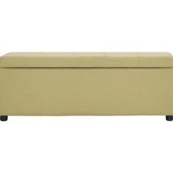vidaXL Banc avec compartiment de rangement 116 cm Polyester