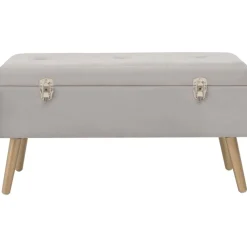vidaXL Banc avec compartiment de rangement 80 cm Velours