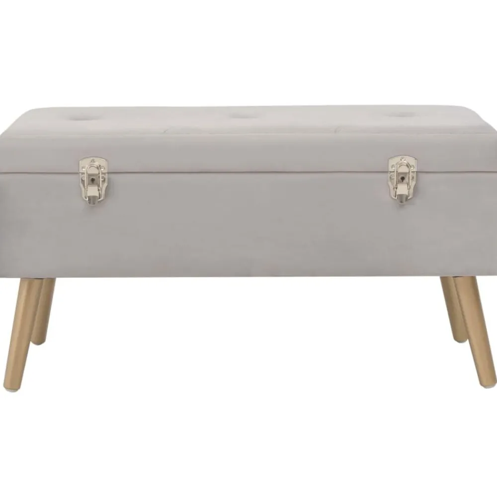 vidaXL Banc avec compartiment de rangement 80 cm Velours