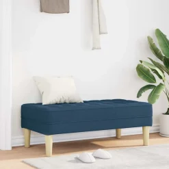 vidaXL banc avec coussin 113 x 57 x 39 cm tissu