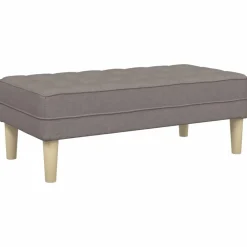 Bancs-vidaXL banc avec coussin 113 x 57 x 39 cm tissu Taupe