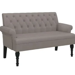 vidaXL Banc avec dossier 120x62x75,5 cm tissu