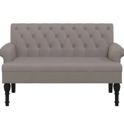 vidaXL Banc avec dossier 120x62x75,5 cm tissu