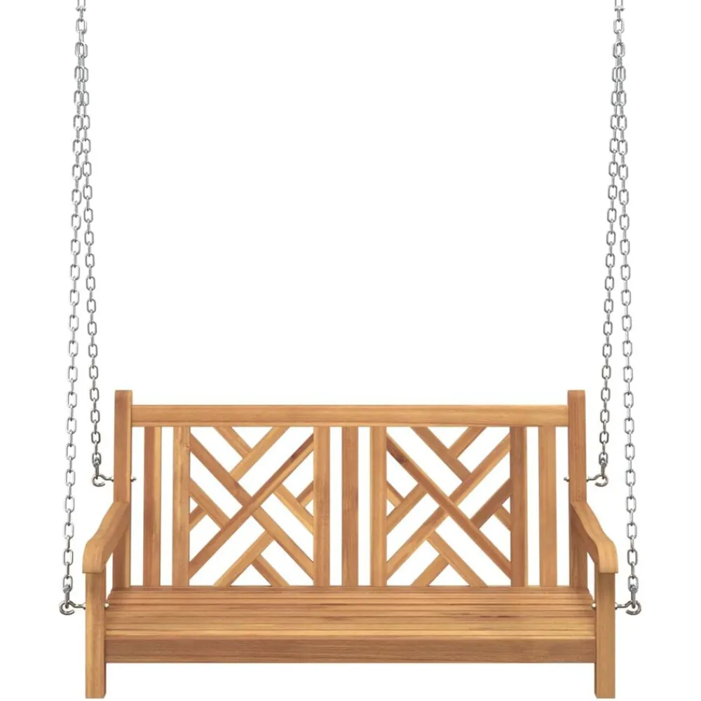 Mobilier De Jardin-vidaXL Banc balançoire de jardin 114 x 60 x 64 cm Bois de teck massif
