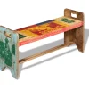 vidaXL Banc Bois massif recyclé 100x30x50 cm