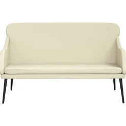vidaXL Banc Crème 110x76x80 cm Similicuir
