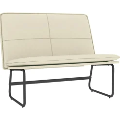 vidaXL Banc Crème 100x75x76 cm Similicuir